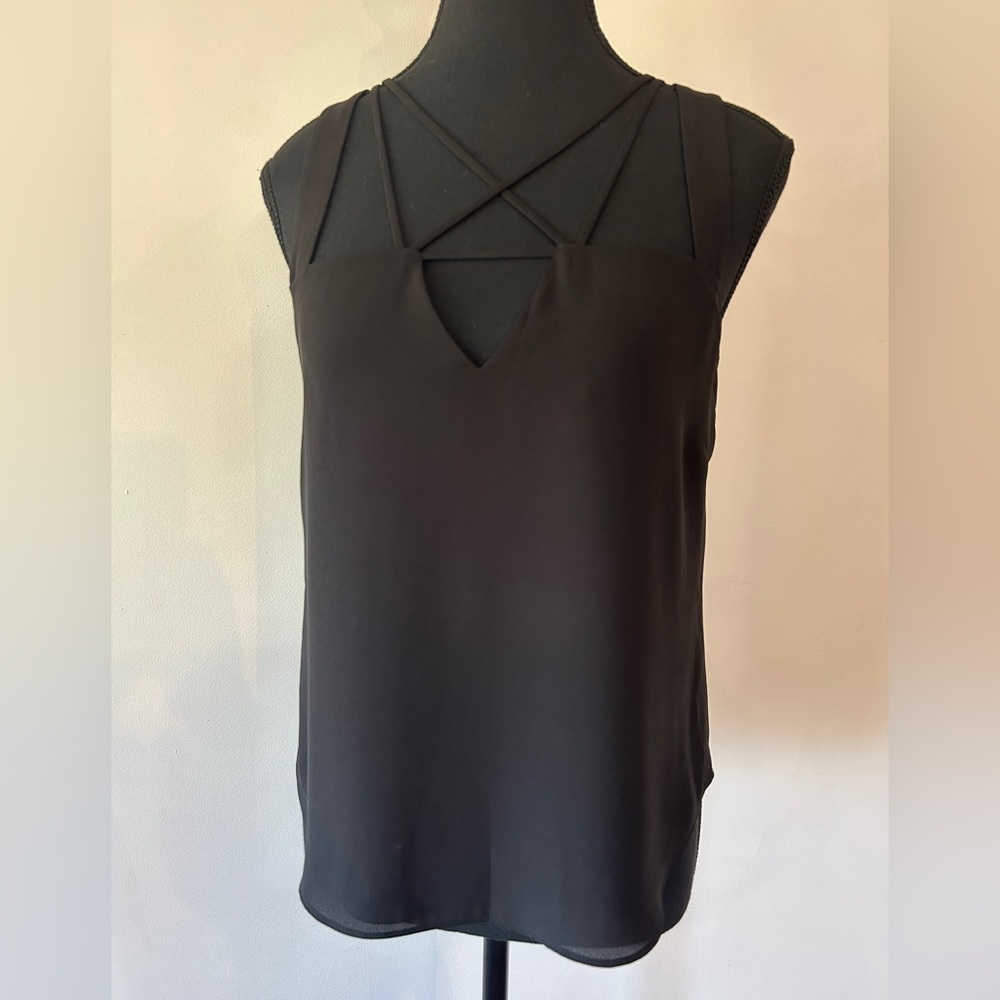 BCBGMaxAzria Black Strappy Tank Top